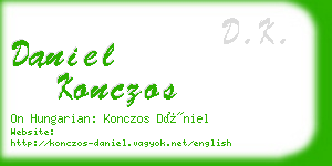 daniel konczos business card